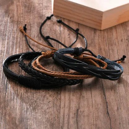 4Pcs/ Set Braided Bracelets