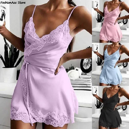 New Ladies Silk Sling Nightdress