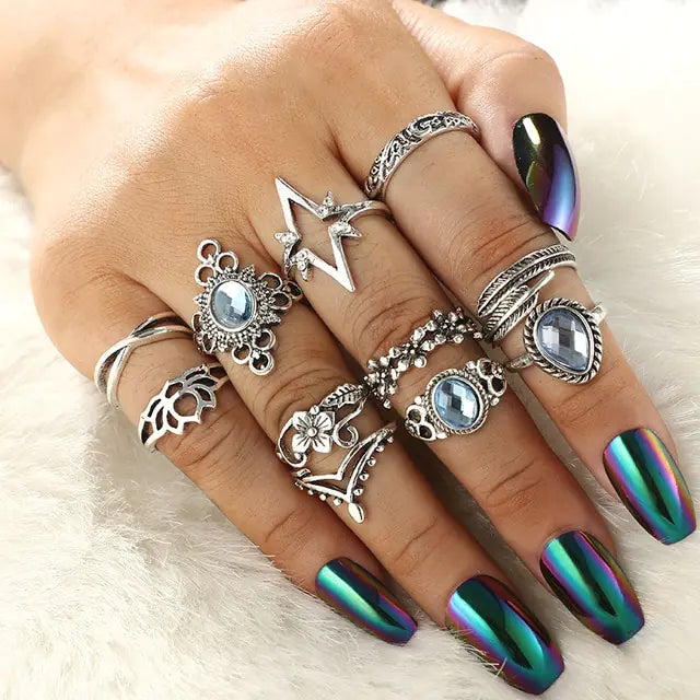 Goth Rings Set