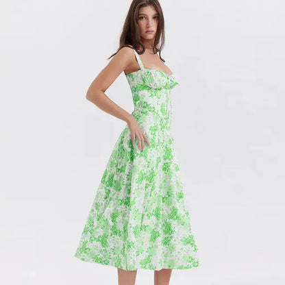 Summer Floral  A-line Dress