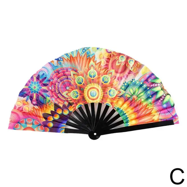 UV Fluorescent Folding Fan