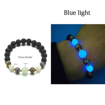 Natural Stone Luminous Beads Bracelets