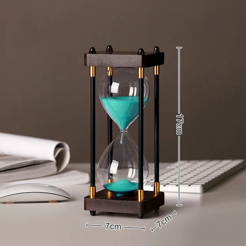 European Retro 15 Minutes Hourglass Sand Clock Home Supplie Timer Desktop Ornament Sandglass Luxury Living Room Decorations Gift