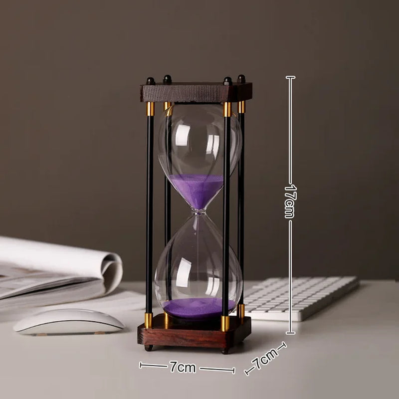 European Retro 15 Minutes Hourglass Sand Clock Home Supplie Timer Desktop Ornament Sandglass Luxury Living Room Decorations Gift