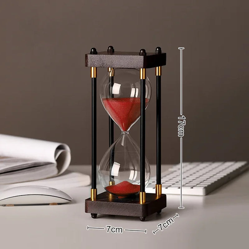 European Retro 15 Minutes Hourglass Sand Clock Home Supplie Timer Desktop Ornament Sandglass Luxury Living Room Decorations Gift