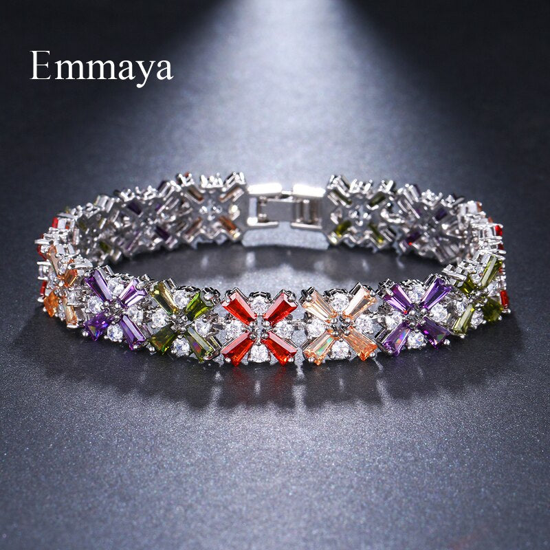 Luxury Bracelet Crystal Bracelets for Women Charm Bracelets & Bangles Female Bridal Wedding Jewelry