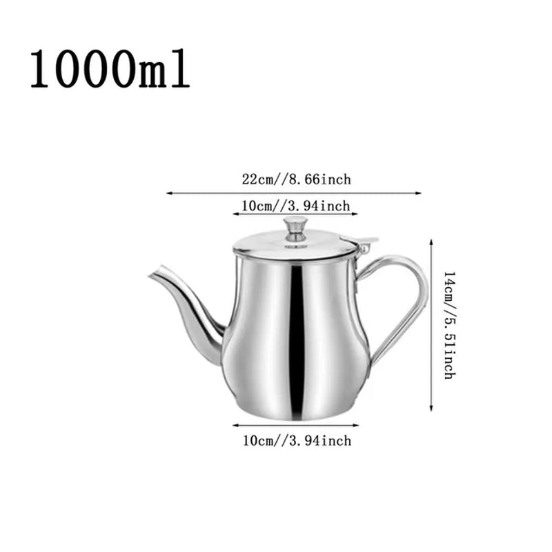 Filter Oil Pot Stainless Steel Household Leak-Proof Wine Pot Pouring Oil Bottle Seasoning Tank Kitchen Supplies Oz Pot Oil Tank