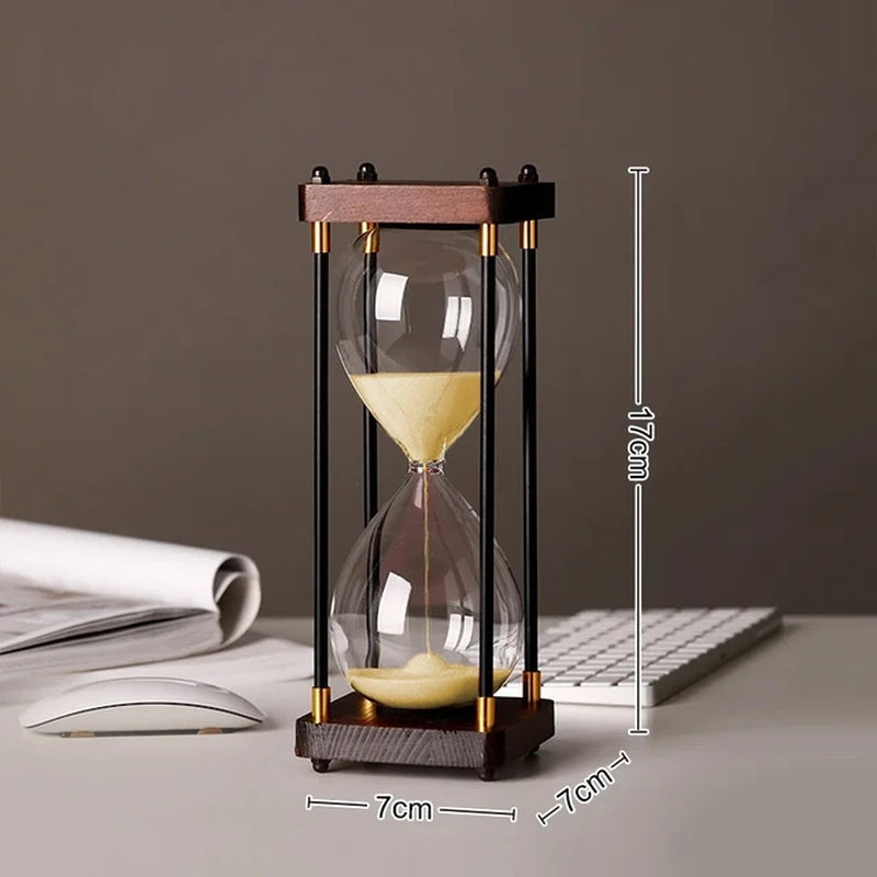 European Retro 15 Minutes Hourglass Sand Clock Home Supplie Timer Desktop Ornament Sandglass Luxury Living Room Decorations Gift