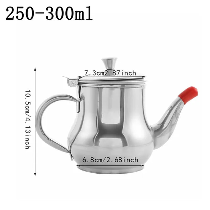 Filter Oil Pot Stainless Steel Household Leak-Proof Wine Pot Pouring Oil Bottle Seasoning Tank Kitchen Supplies Oz Pot Oil Tank