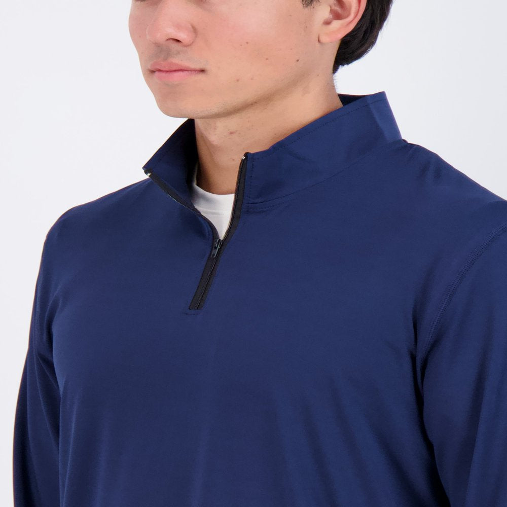 3 Pack: Men'S Dry-Fit Active Quarter Zip Long Sleeve Athletic Performance Pullover (Available in Big & Tall)