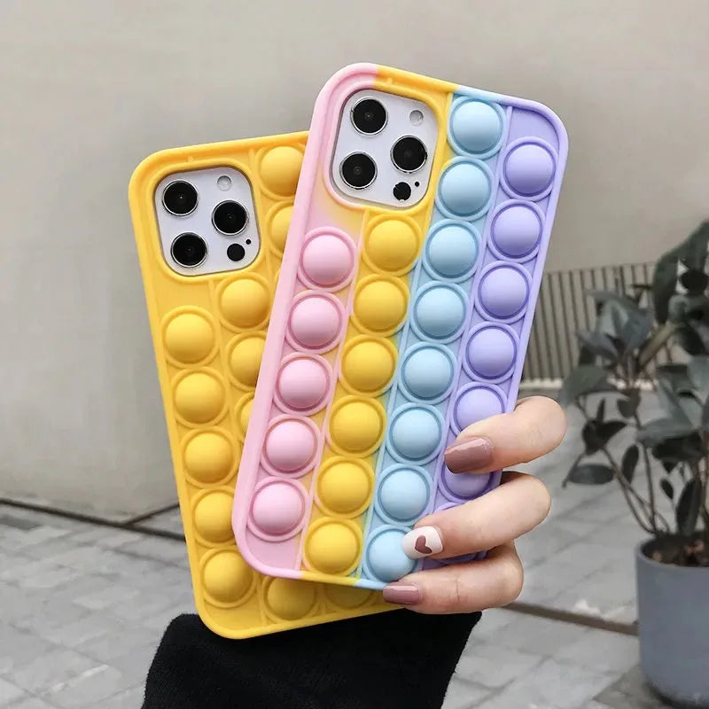 Game Release Pressure Push It Bubble Phone Case for  A54 A74 5G A15 A94 A52 A72 A31 A53 A5 A9 2020 Reno 4Z 5 6 7Lite 7Z 8Z