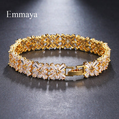 Luxury Bracelet Crystal Bracelets for Women Charm Bracelets & Bangles Female Bridal Wedding Jewelry