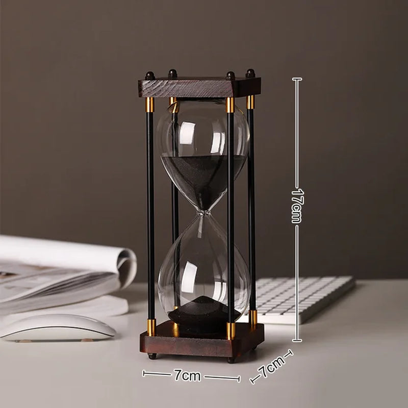 European Retro 15 Minutes Hourglass Sand Clock Home Supplie Timer Desktop Ornament Sandglass Luxury Living Room Decorations Gift