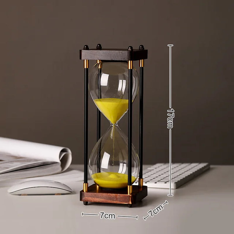 European Retro 15 Minutes Hourglass Sand Clock Home Supplie Timer Desktop Ornament Sandglass Luxury Living Room Decorations Gift