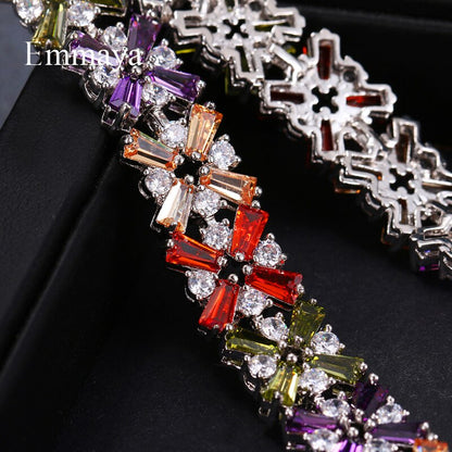 Luxury Bracelet Crystal Bracelets for Women Charm Bracelets & Bangles Female Bridal Wedding Jewelry