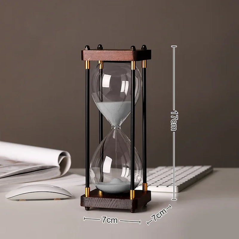 European Retro 15 Minutes Hourglass Sand Clock Home Supplie Timer Desktop Ornament Sandglass Luxury Living Room Decorations Gift