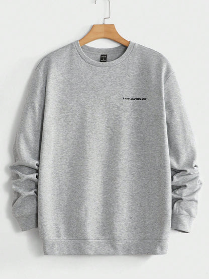 Manfinity Homme Men Letter Graphic Sweatshirt